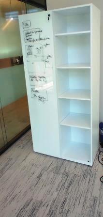Combination Bookcase and  Wardrobe Locker