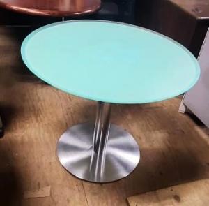 Contemporary Frosted Glass Table - 36