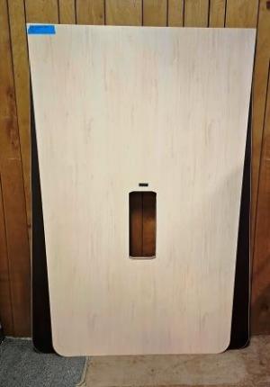 14' Birch Conference Table - Boat Shape